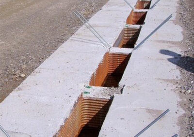 Baustelle: Fundament Mauer