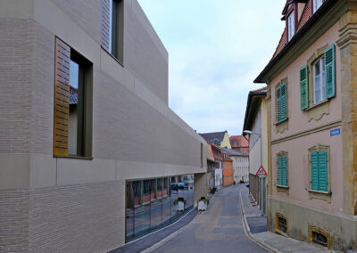 Ansicht Ost - Edelstraße vom Vorderen Graben kommend